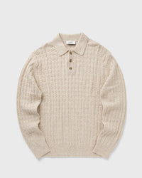 Les Deux Gustav Squared Structure Polo Knit beige