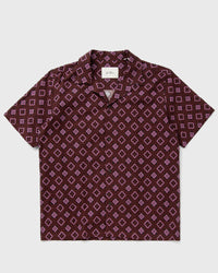Les Deux Lukas Arabesque Aop Ss Shirt Red