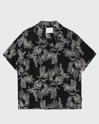 Les Deux Liam Aoe Flower Ss Shirt Black