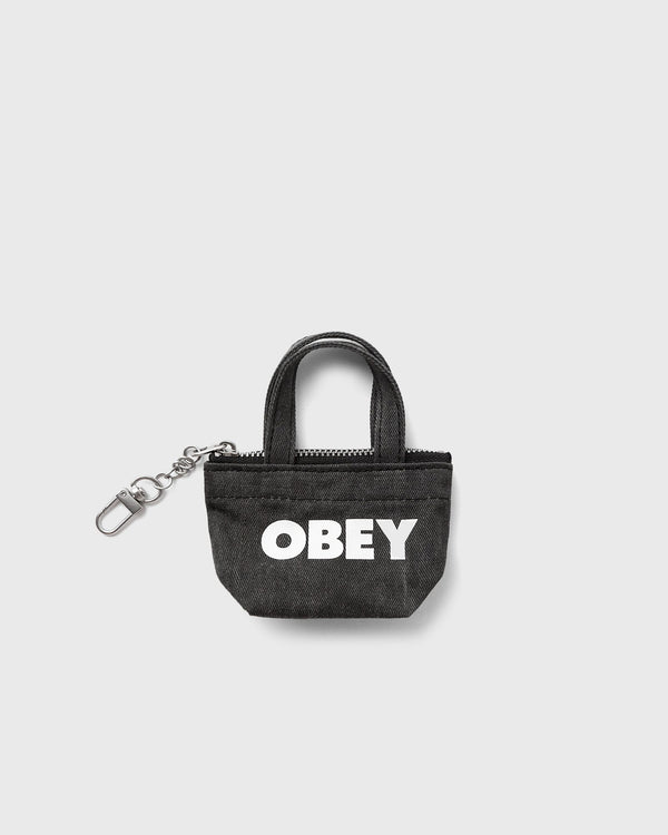 Obey Pigment totebag keychain black