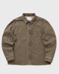 Les Deux Denim Overshirt Brown