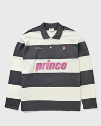 Les Deux Prince Striped Ls Polo Grey|beige