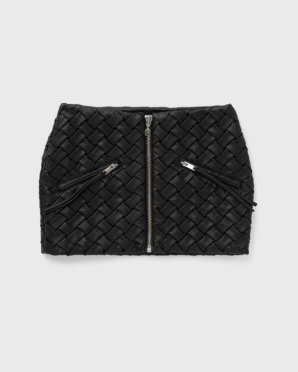 ROTATE Birger Christensen Braided Mini Skirt black