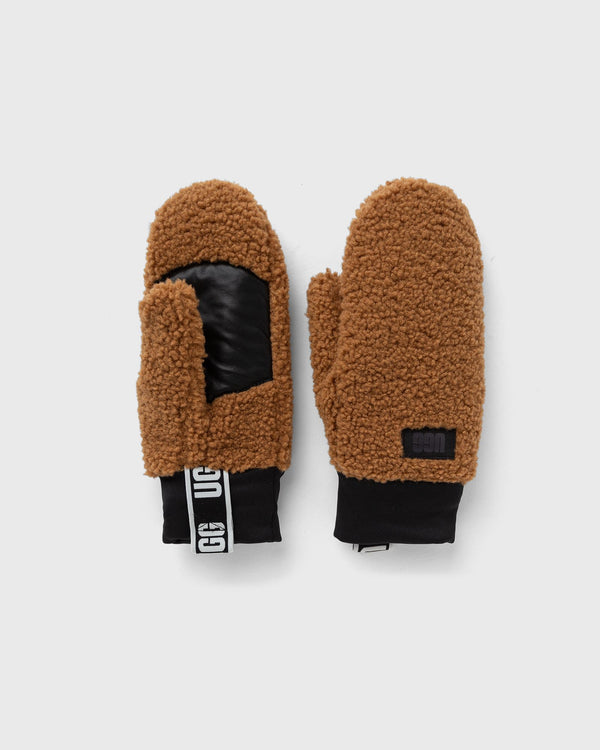 Ugg Wmns Uggfluff Mitten With Logo Tape