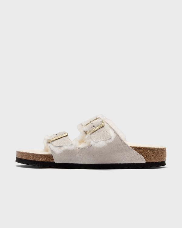 Birkenstock Arizona Shearling Suede Leather/Fur white