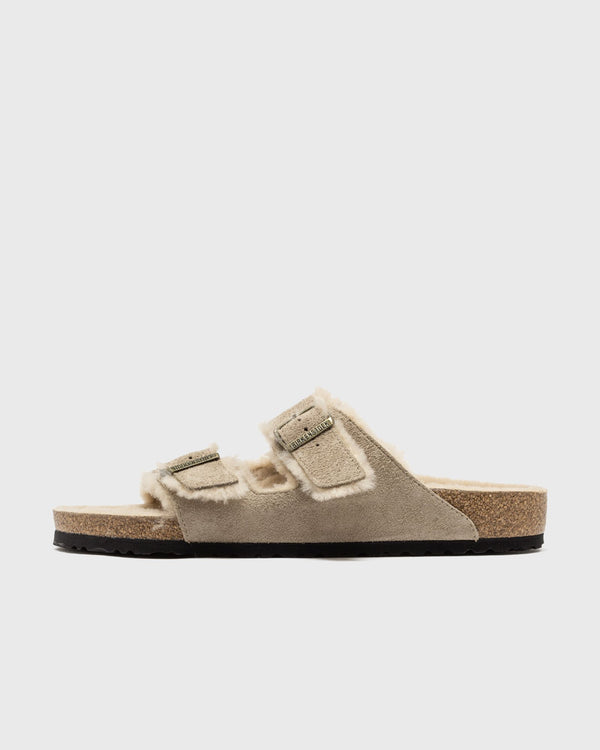 Birkenstock Arizona Shearling Suede Leather/Fur beige