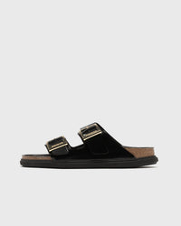 Birkenstock Arizona Droplet Buckle Natural Leather Patent Black