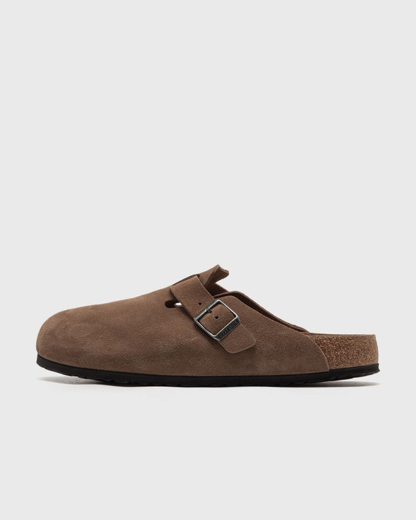 Birkenstock Boston Soft Footbed Suede Leather brown