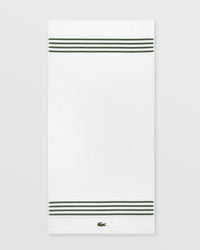 Lacoste Lcourtli BATH Towel 70cmx140cm white