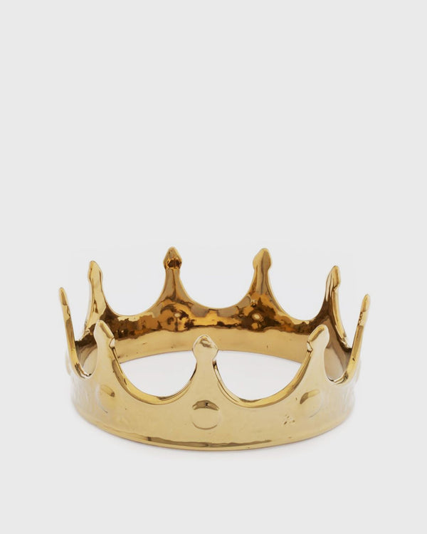Seletti LIMITED GOLD EDITION PORCELAIN MY CROWN gold