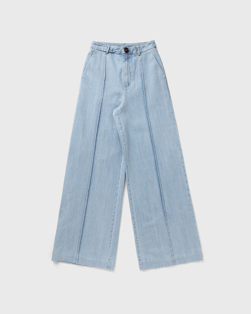 Gestuz VELLAGZ HW WIDE PANTS blue