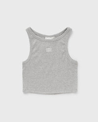 Gestuz Gzdrew Mel Logo Crop Top grey