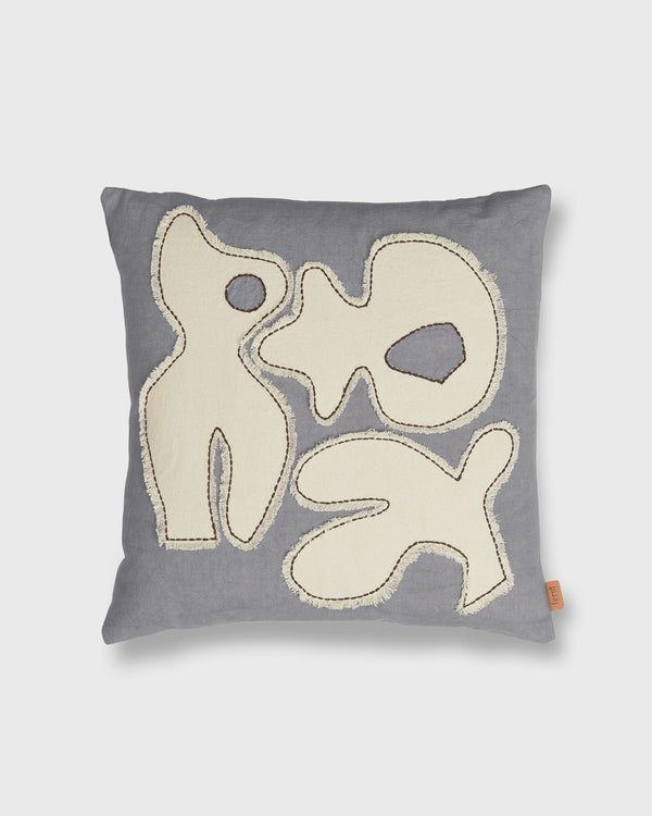 Ferm LIVING Figure Cushion grey