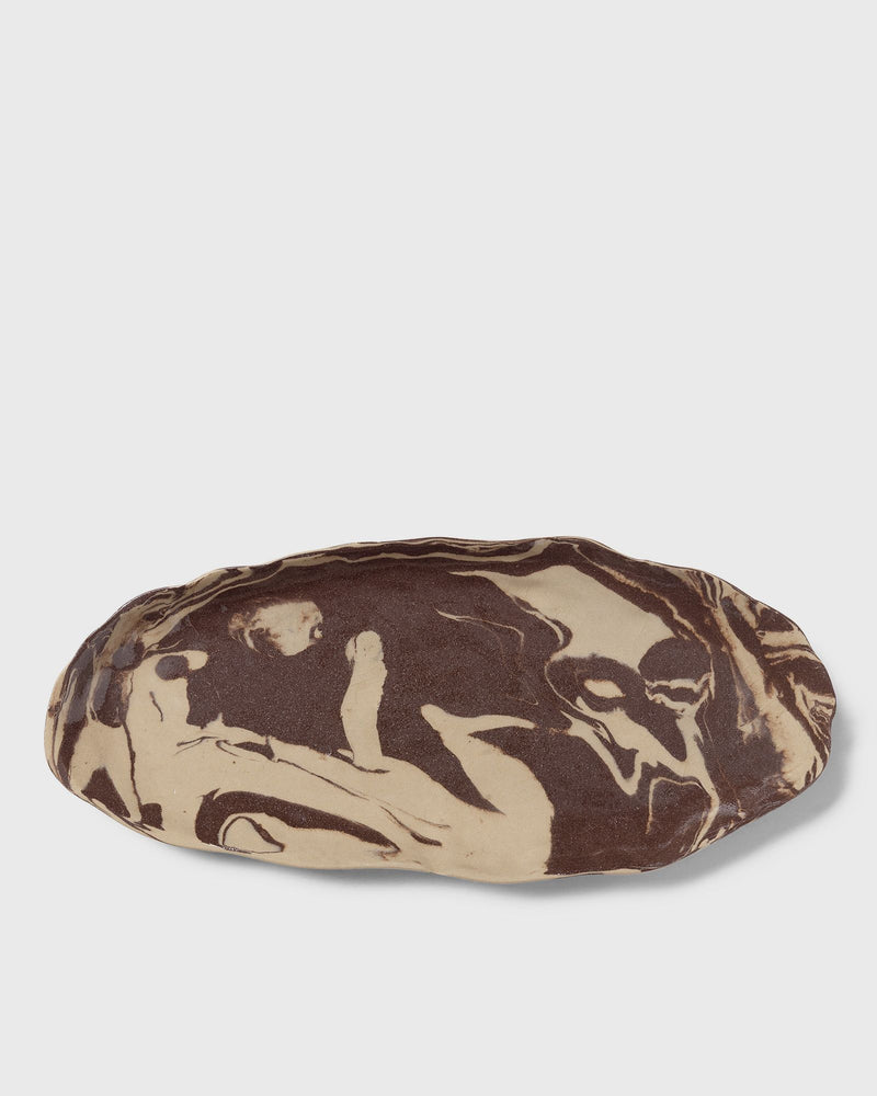 Ferm Living Ryu Platter-37-sand/brown brown|beige