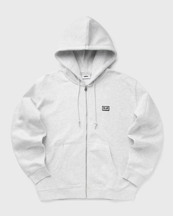 Obey Established works eye zip hood grey