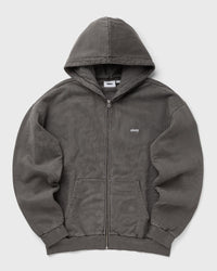 Obey Lowercase Pigment Zip Hoodie Grey