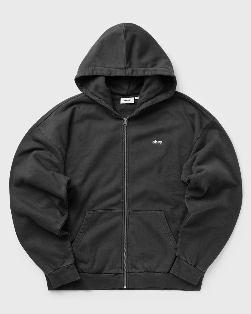 Obey Lowercase pigment zip hood black