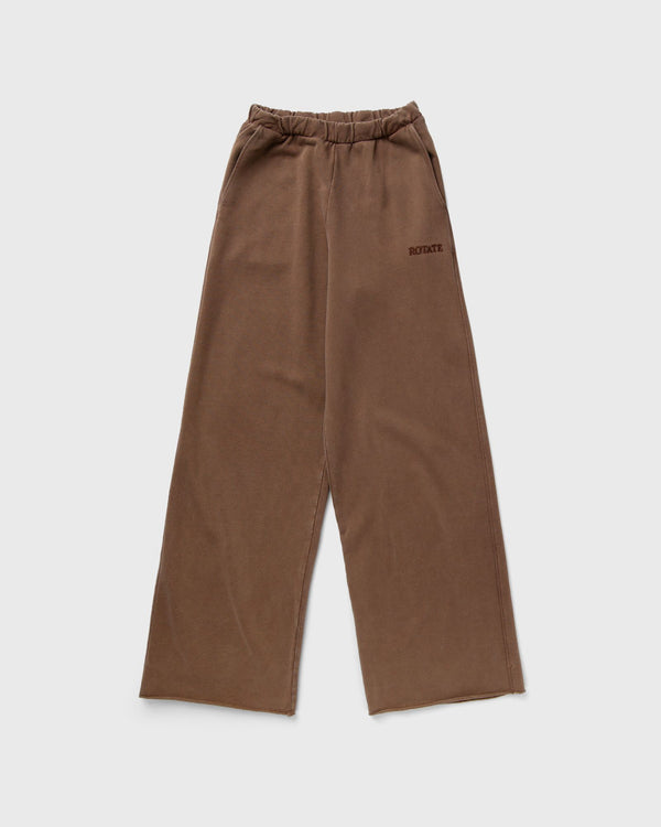 ROTATE Birger Christensen MID WAIST SWEATPANTS brown