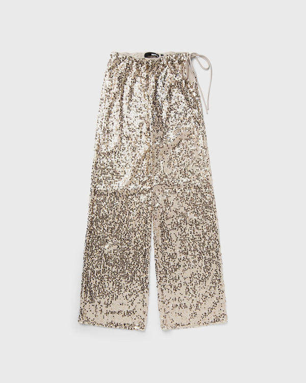 ROTATE Birger Christensen NET SEQUINS PANTS silver