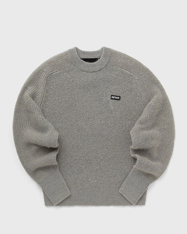 ROTATE Birger Christensen Light Knit Logo Sweater grey