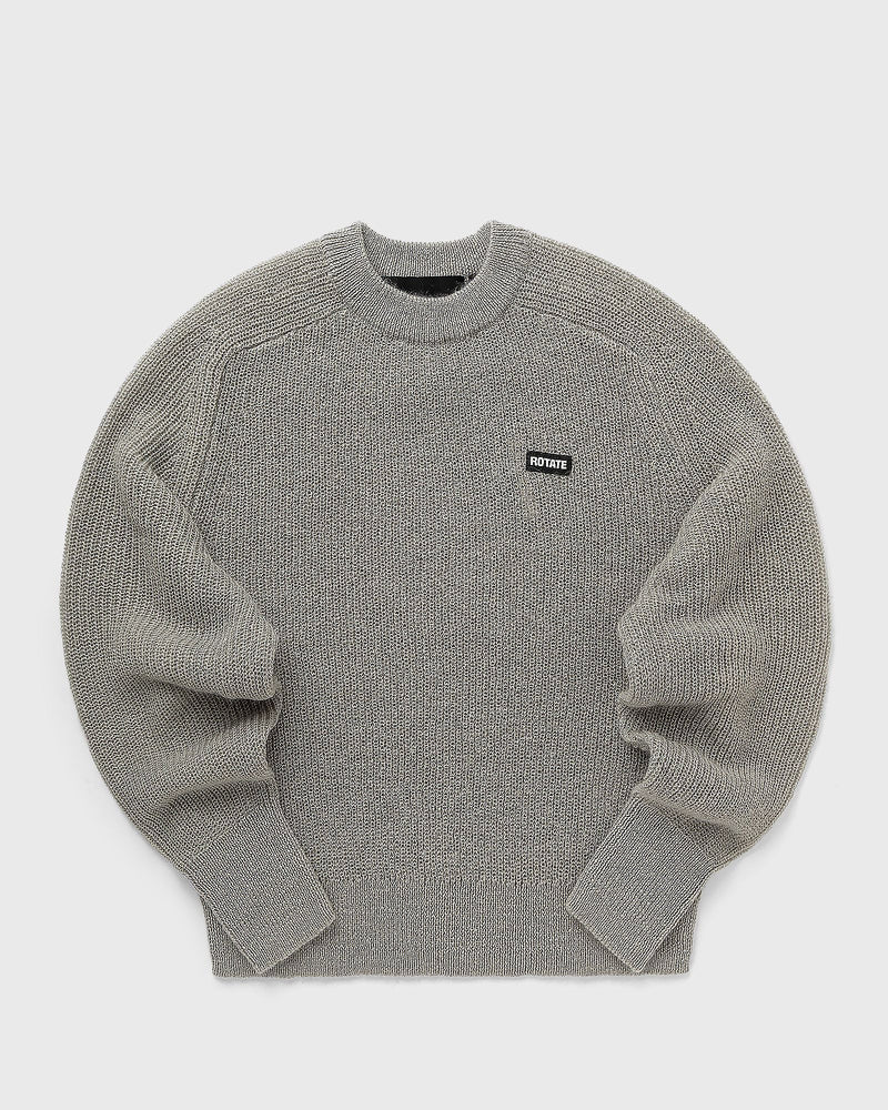 ROTATE Birger Christensen Light Knit Logo Sweater grey