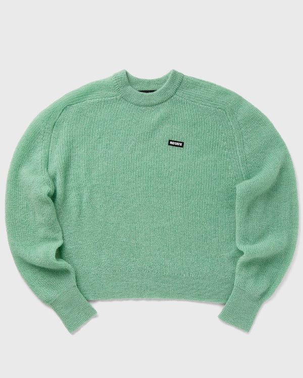 ROTATE Birger Christensen Light Knit Logo Sweater green