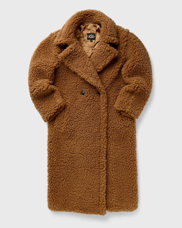 Ugg WMNS GERTRUDE LONG TEDDY COAT brown