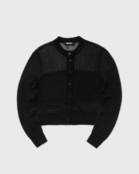 Rotate Birger Christensen Sheer Knit Cardigan black