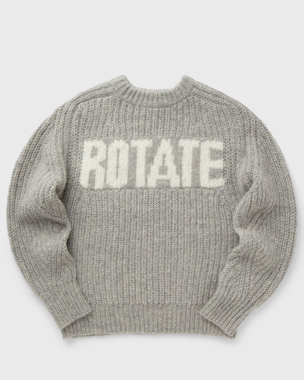 ROTATE Birger Christensen Knitted Logo Sweater grey