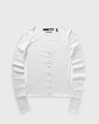 Rotate Birger Christensen Buttoned Ls Top white