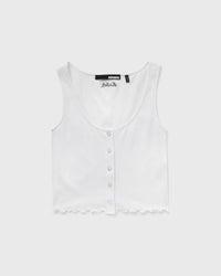 Rotate Birger Christensen Buttoned Tank Top white