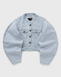 Rotate Birger Christensen Round Sleeve Denim Jacket blue