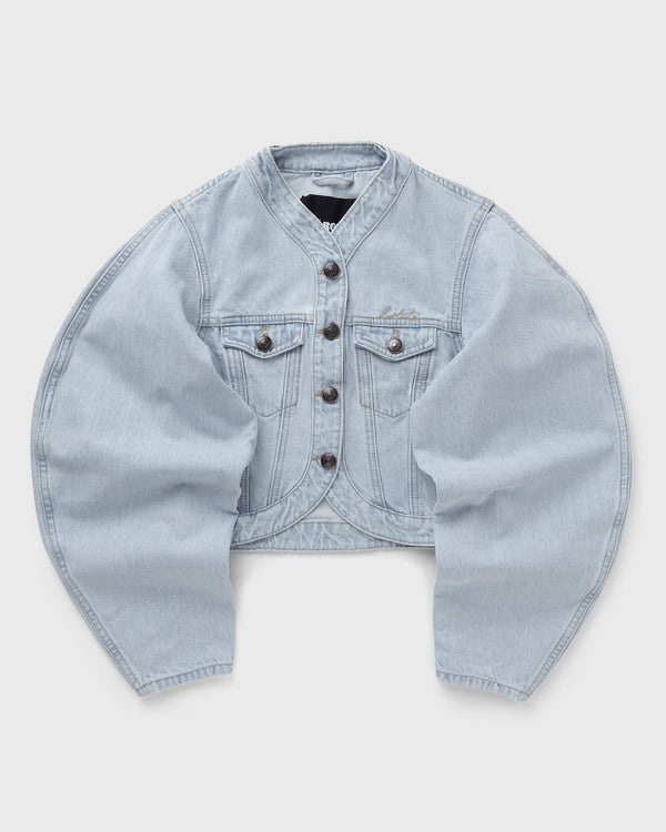 ROTATE Birger Christensen Round Sleeve Denim Jacket blue