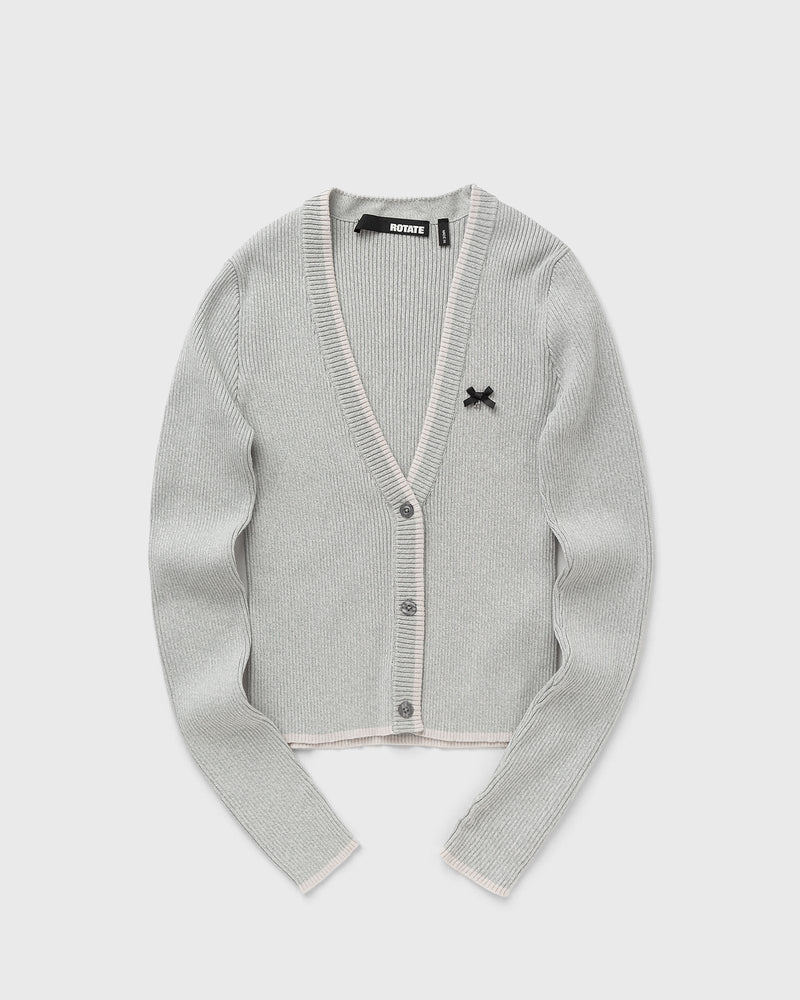 ROTATE Birger Christensen Fine Rib Cardigan blue