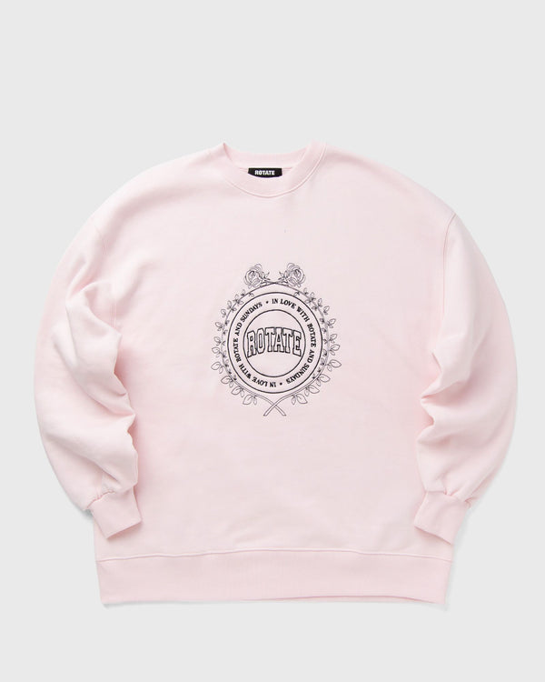 ROTATE Birger Christensen HEAVY SWEAT CREWNECK pink