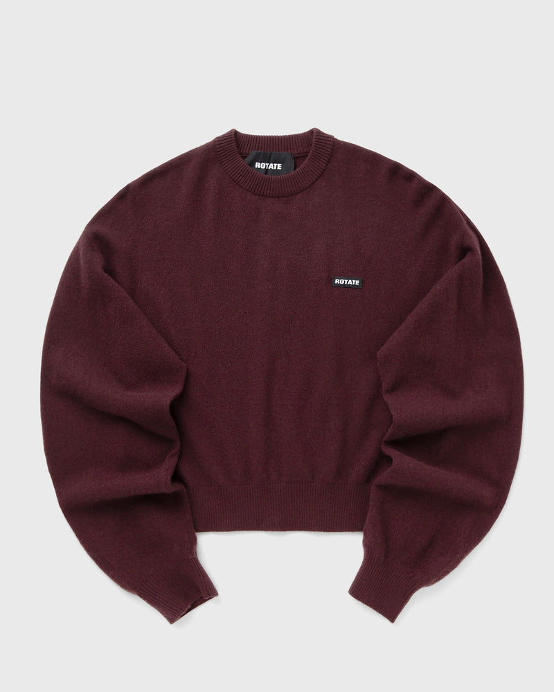 ROTATE Birger Christensen Basic Crewneck sweater red