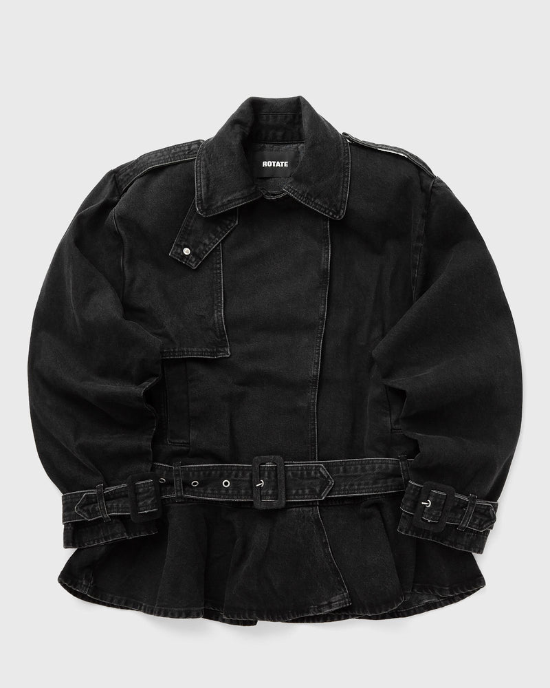 Rotate Birger Christensen Denim Biker Jacket black