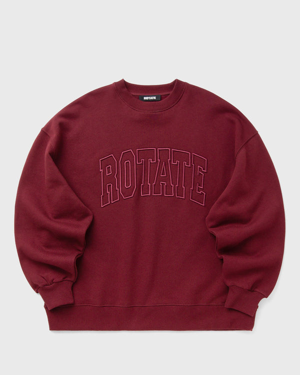 ROTATE Birger Christensen HEAVY SWEAT CREWNECK red