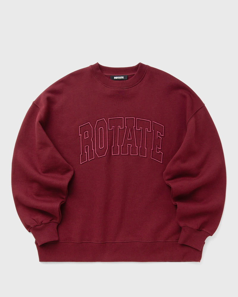 ROTATE Birger Christensen HEAVY SWEAT CREWNECK red