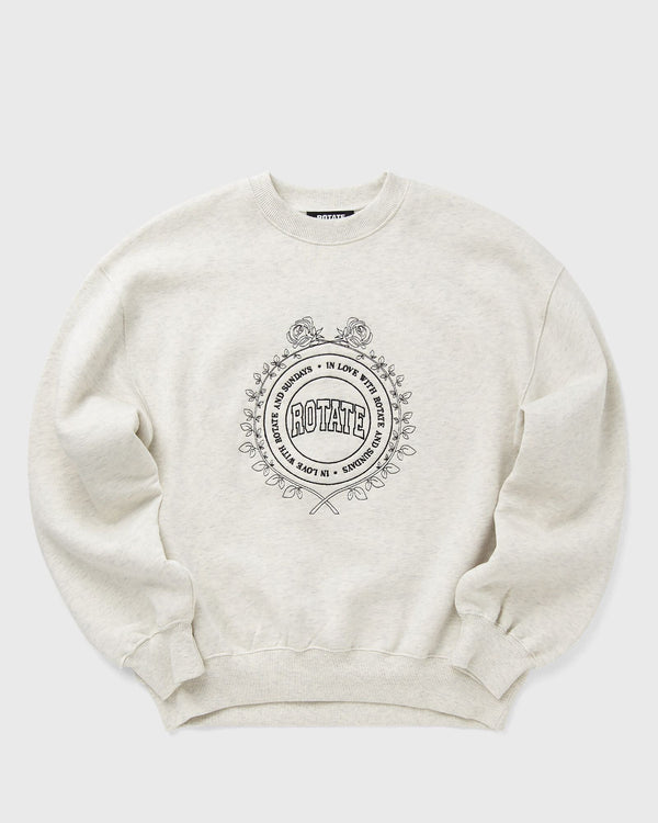ROTATE Birger Christensen HEAVY SWEAT CREWNECK white