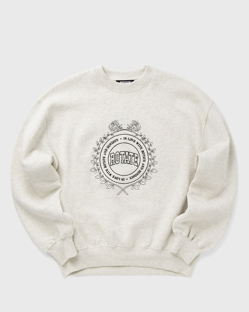 ROTATE Birger Christensen HEAVY SWEAT CREWNECK white
