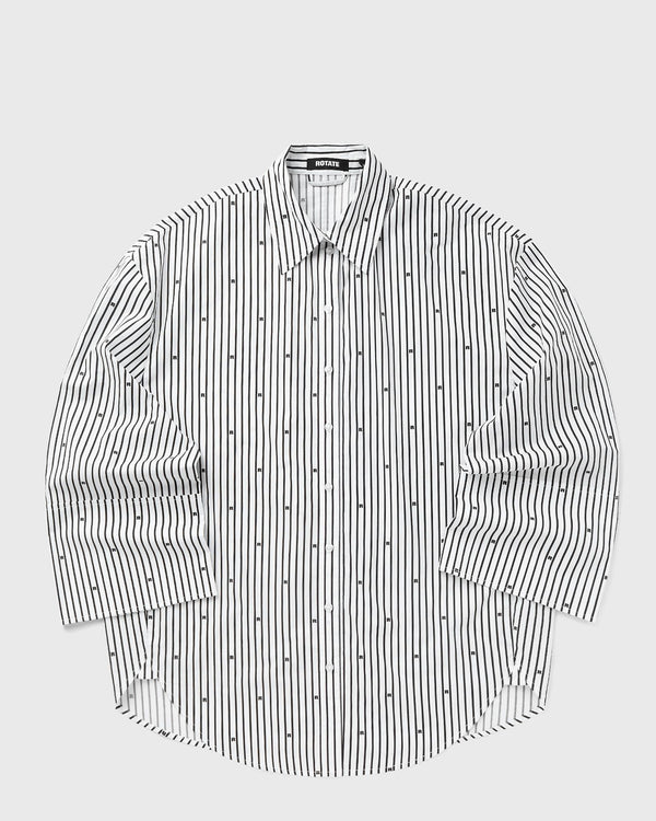 ROTATE Birger Christensen POPLIN OVERSIZED SHIRT black|white