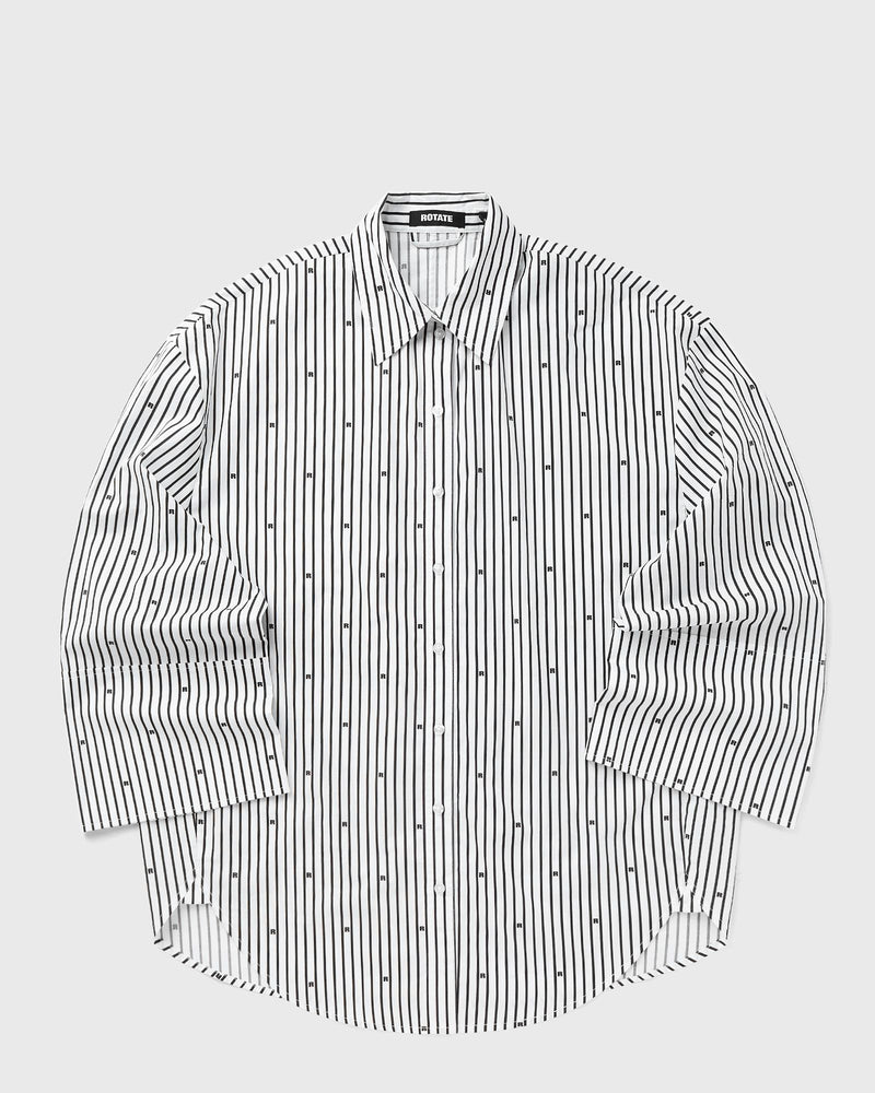 ROTATE Birger Christensen POPLIN OVERSIZED SHIRT black|white