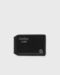 Martine Rose Logo-foil Embossed Leather CARD Holder black