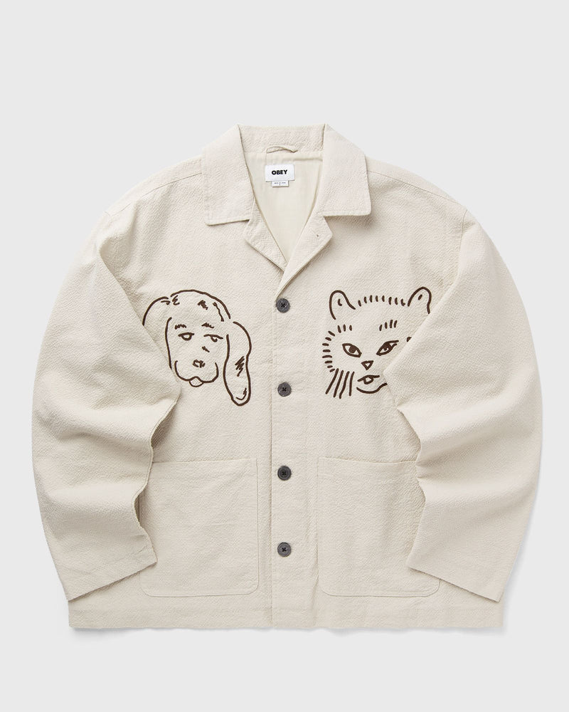 Obey VESTA SHIRT JACKET white