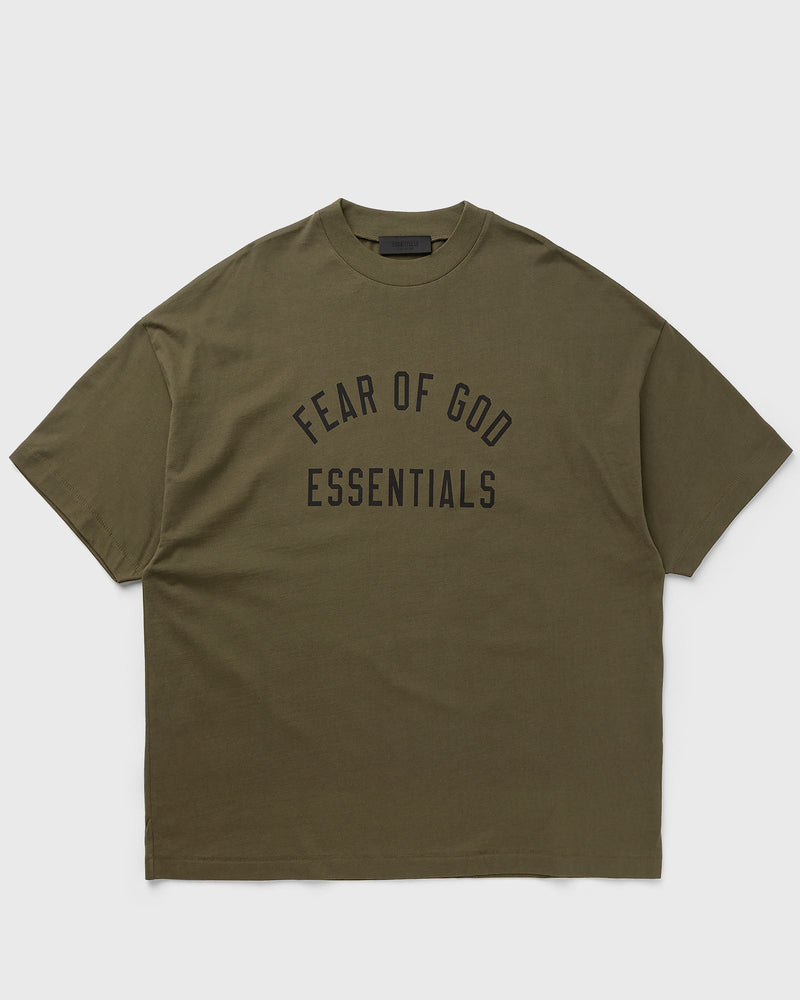 Fear Of God Essentials Jersey Crewneck TEE green