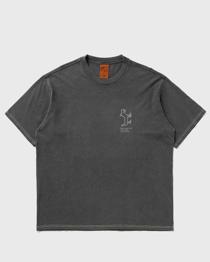 Nudie Jeans Koffe Scratched Tracks Tee grey
