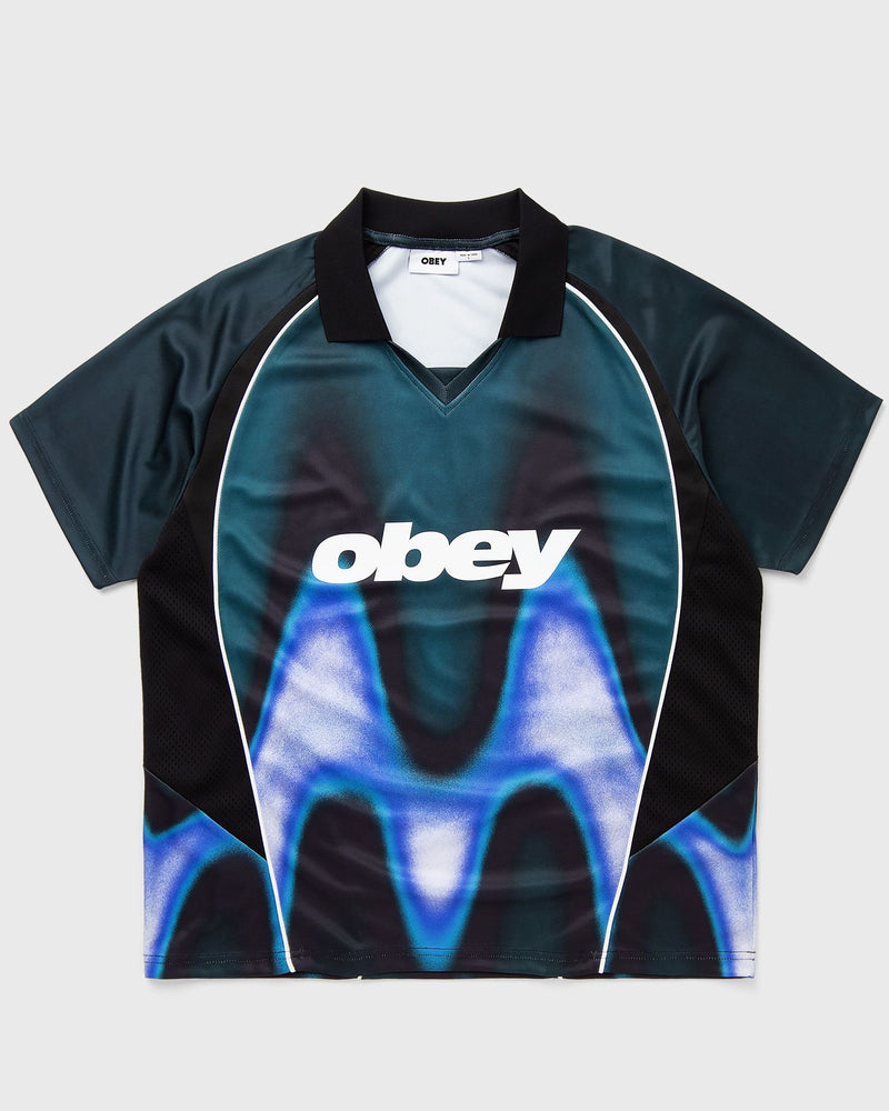 Obey Blurred Soccer Jersey Blue