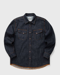 Nudie Jeans Gunnar Denim Shirt Dry Streaky Blue