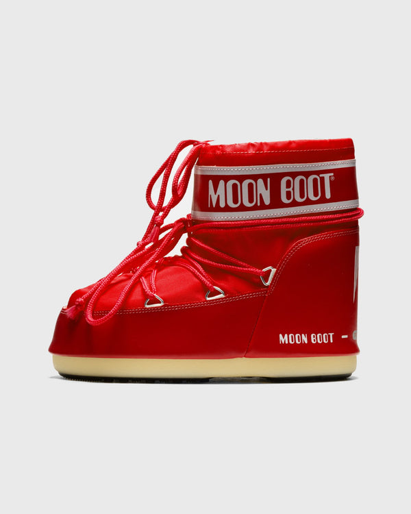 moon boot ICON LOW NYLON red